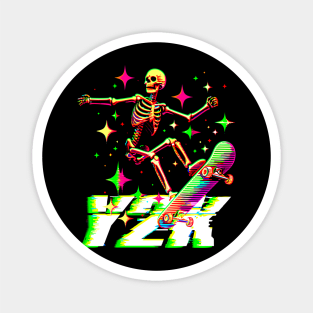 Skeleton Skateboard Y2k Magnet